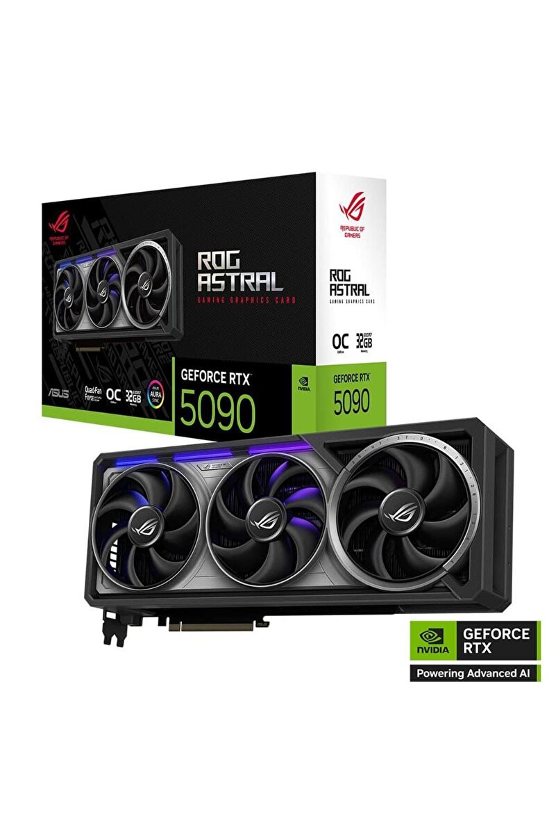 ASUS ROG-ASTRAL-RTX5090-O32G-GAMING 32GB 512Bit GDDR7 DP/HDMI PCI 5.0 Ekran Kartı