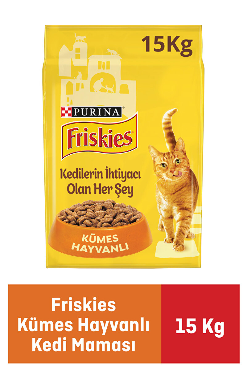 Friskies Kümes Hayvanlı Yetişkin Kedi Maması 15 Kg