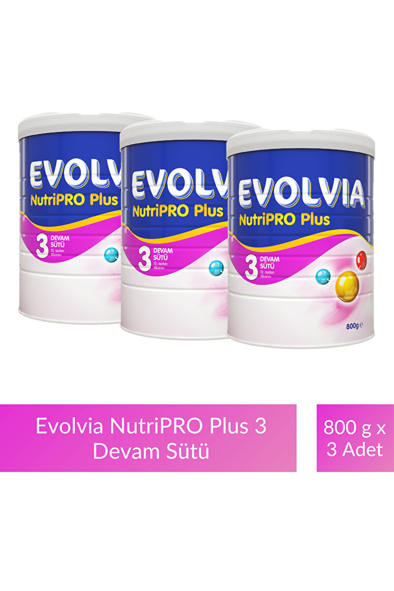 Evolvia Nutripro Plus 3 Devam Sütü 800 gr X 3 Adet