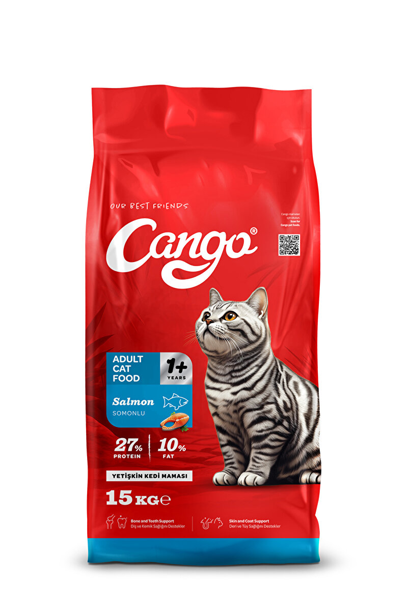 Cango Yetişkin Kedi Maması Somonlu 15KG