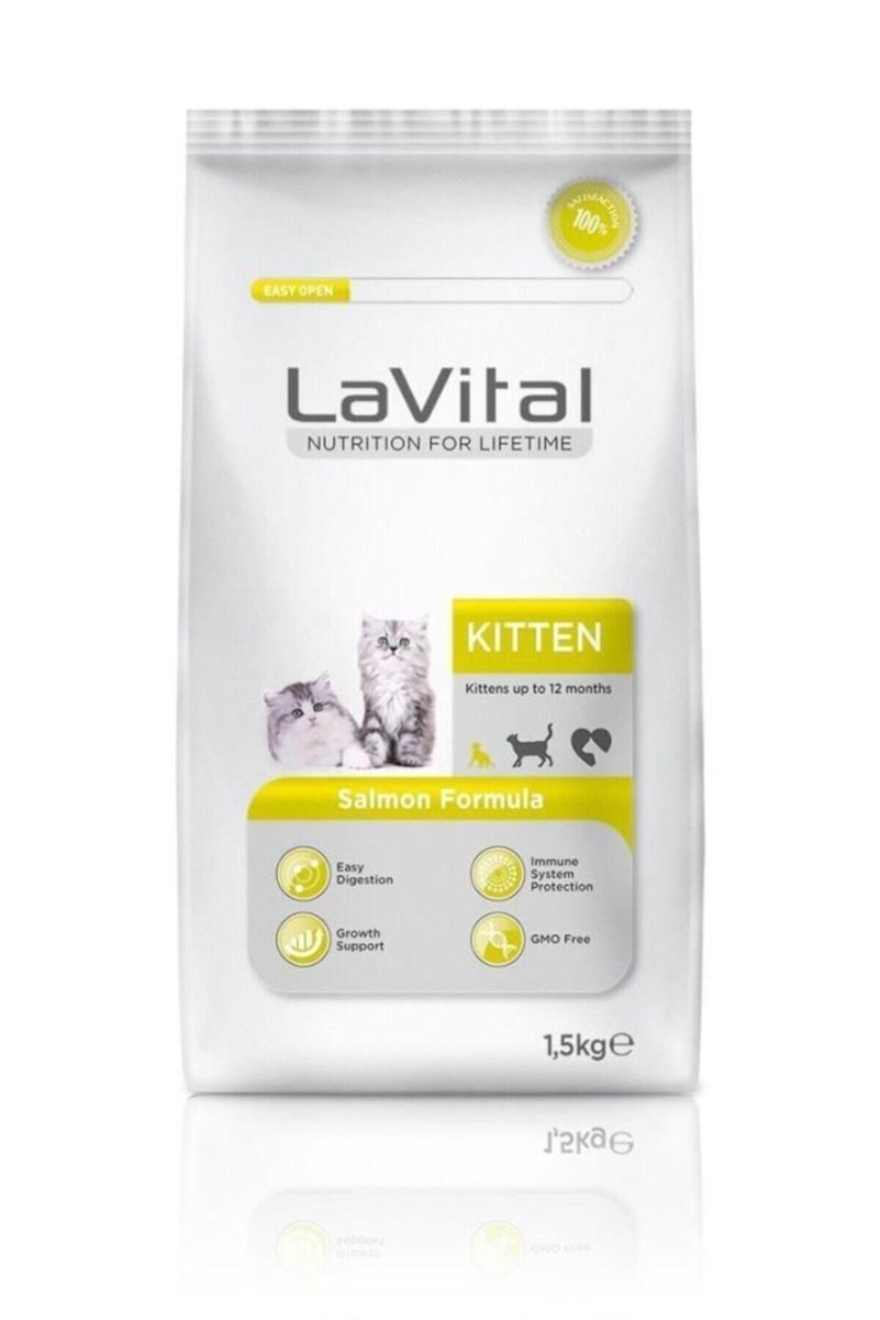 LaVital La Vital Cat Kitten Somon Balikli Yavru Kedi Maması 1,5kg