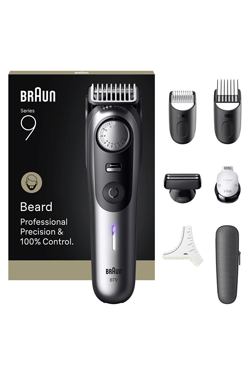 Braun Sakal Düzeltici Series 9, +7 Berber Ekipmanları, 52 Uzunluk, ProBlade, BT9520