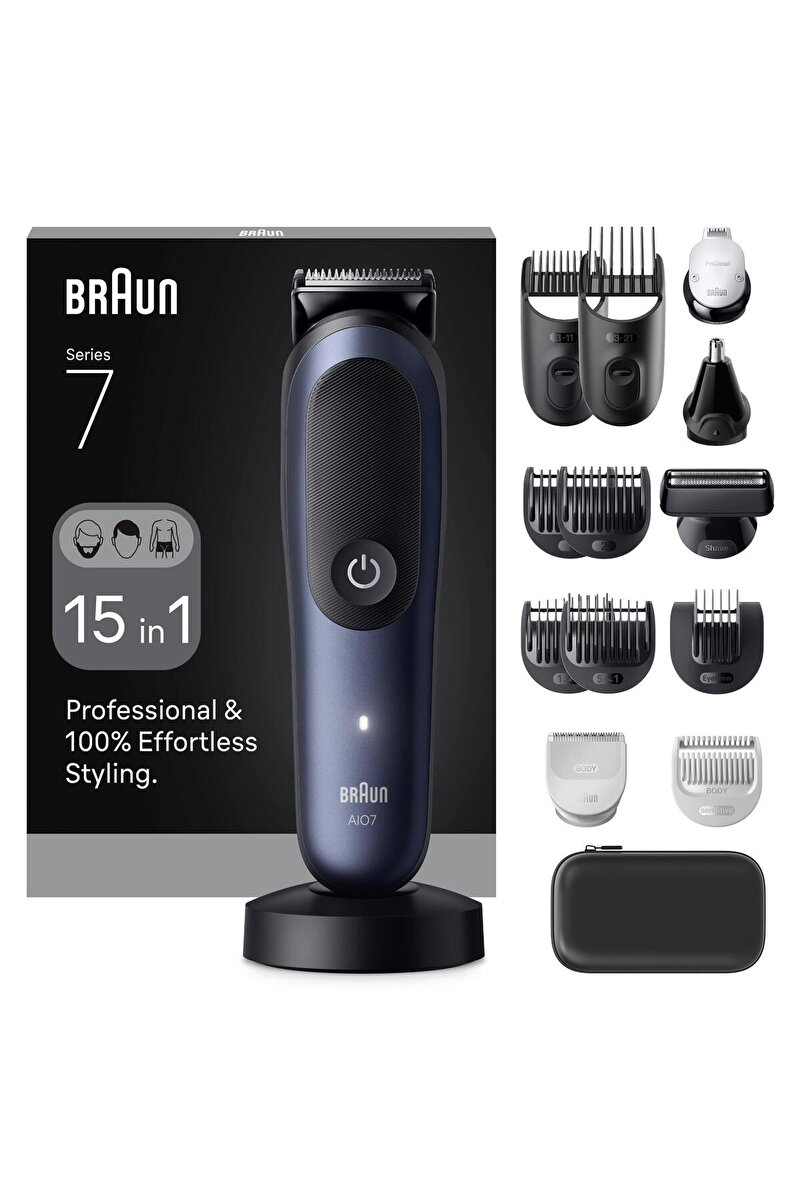 Braun Hepsi Bir Arada Series 7, 15'i 1 arada Tıraş Kiti, ProBlade, AutoSense, AIO7580