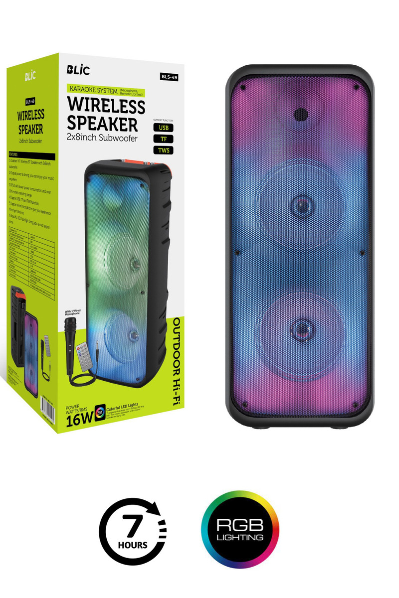 Genel Markalar 16w Bluetooth Karaoke Mikrofonlu Hoparlör Speaker