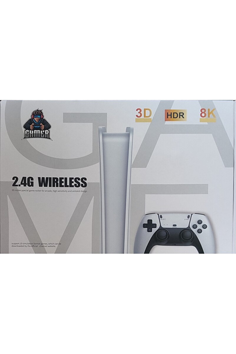 PLAYGOLD 3D 4K Hd 2.4g Game Stick Oyun Konsolu – 64 GB – 30.000+ Retro Oyun – Çift Kollu