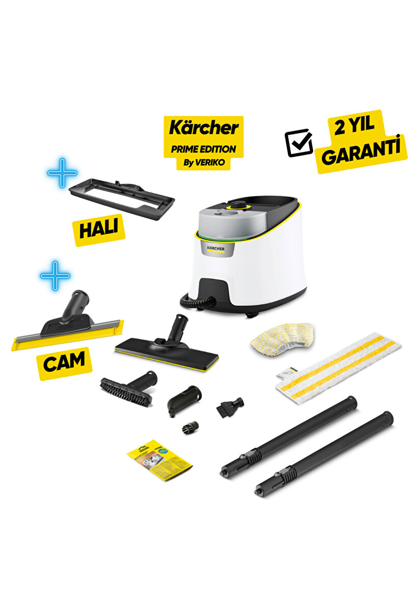 Karcher Sc 4 Deluxe Easyfix Plus Buharlı Temizlik Makinesi Cam Ve Halı Aparatı Dahil - Beyaz Renk