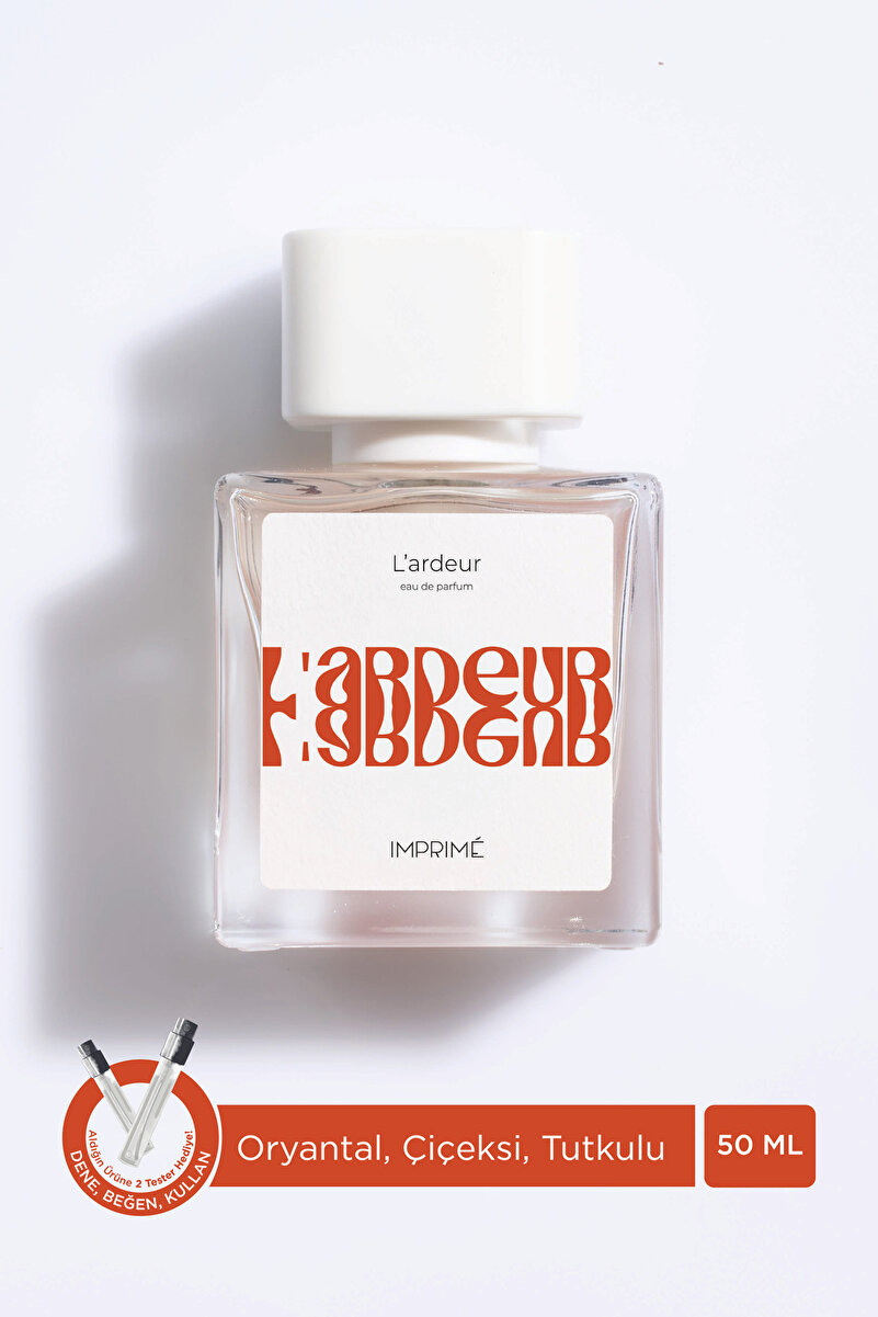 Imprime L'ardeur Edp Unisex Parfüm 50ml | Oryantal, Çiçeksi | Ahududu, Safran, Gül, Manolya, Amber, Vetiver