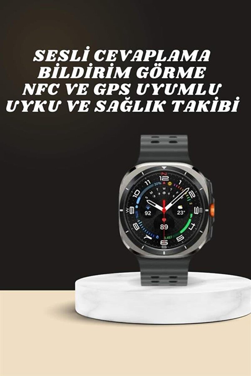 TAKYAKIŞTIR Akıllı Saat Amoled Ekran Bluetooth Bağlantılı Sağlık Takibi GPS Uyumlu