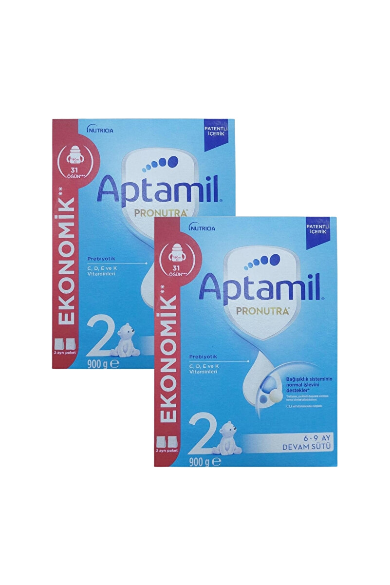 Aptamil Pronutra 2 Devam Sütü 900 gr 2 Adet