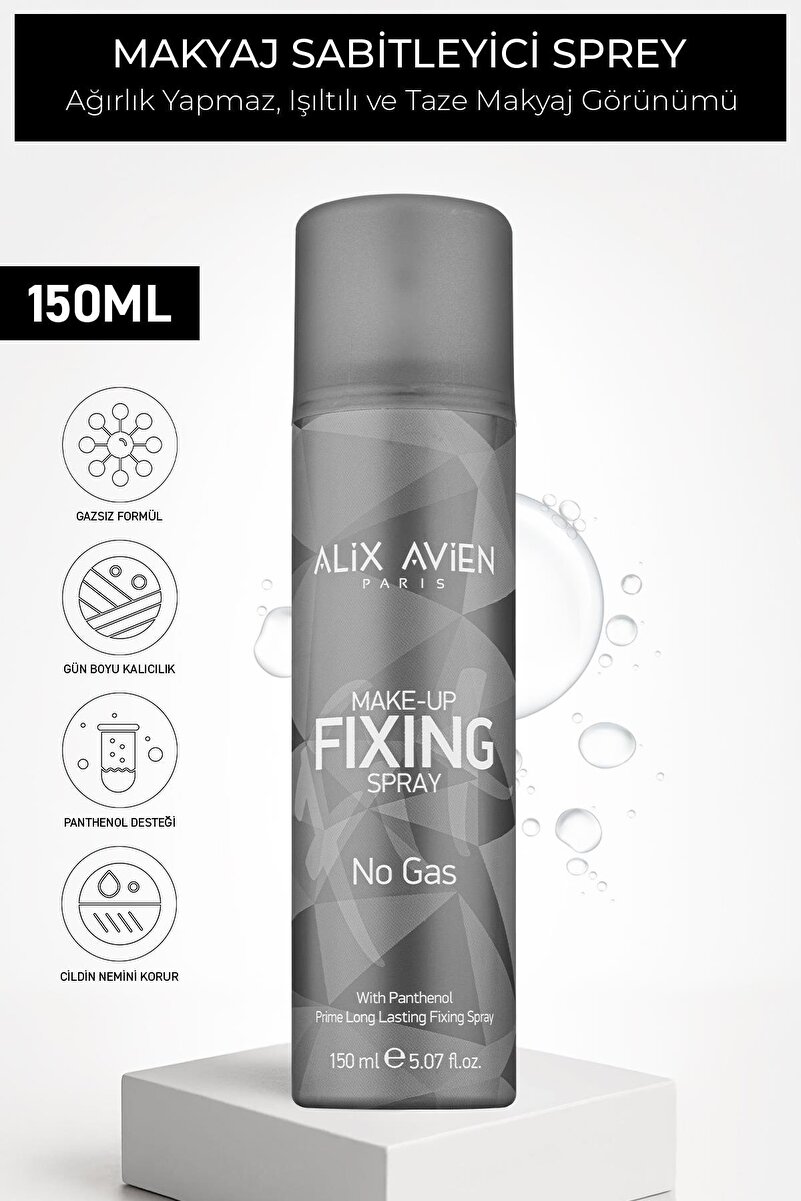 Alix Avien Makyaj Sabitleyici Sprey Makeup Fixing Sprey 150 ml - No Gas