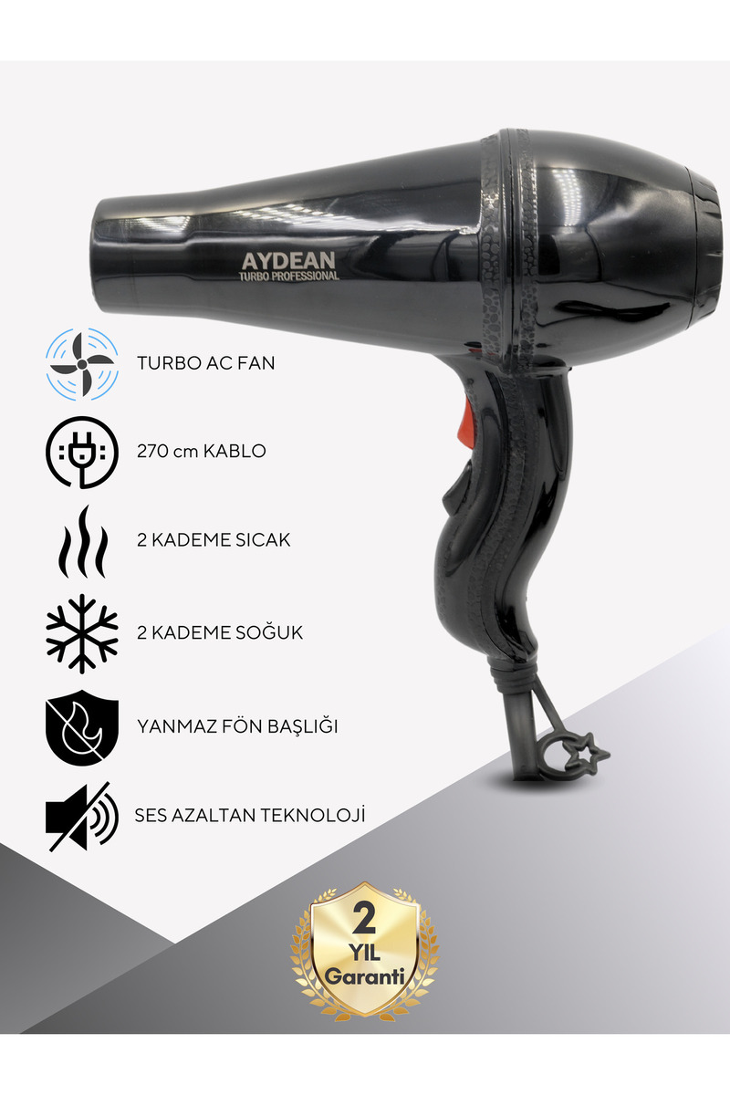aydean Xturbo Profosyonel Fön Makinesi 3500w Made In Germany