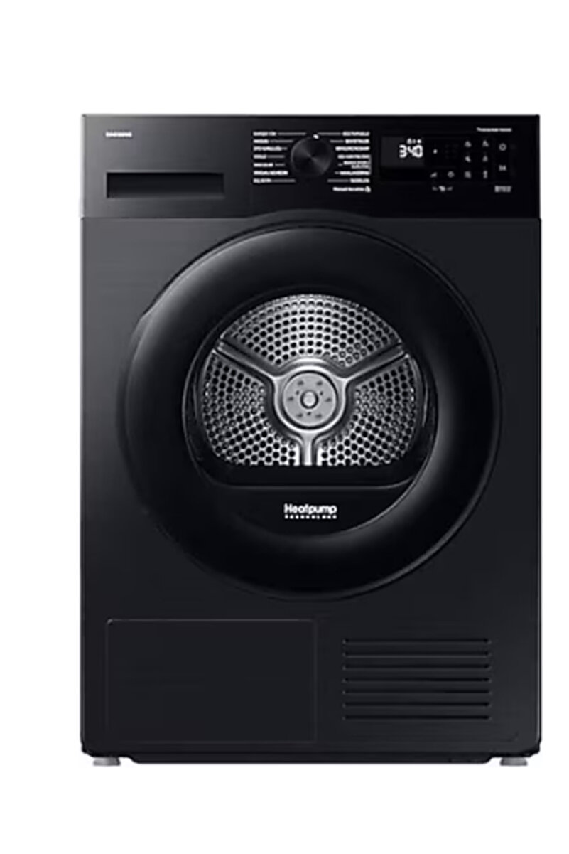 Samsung 9kg Kurutma Makinesi, Isı Pompası Teknolojisi, Siyah