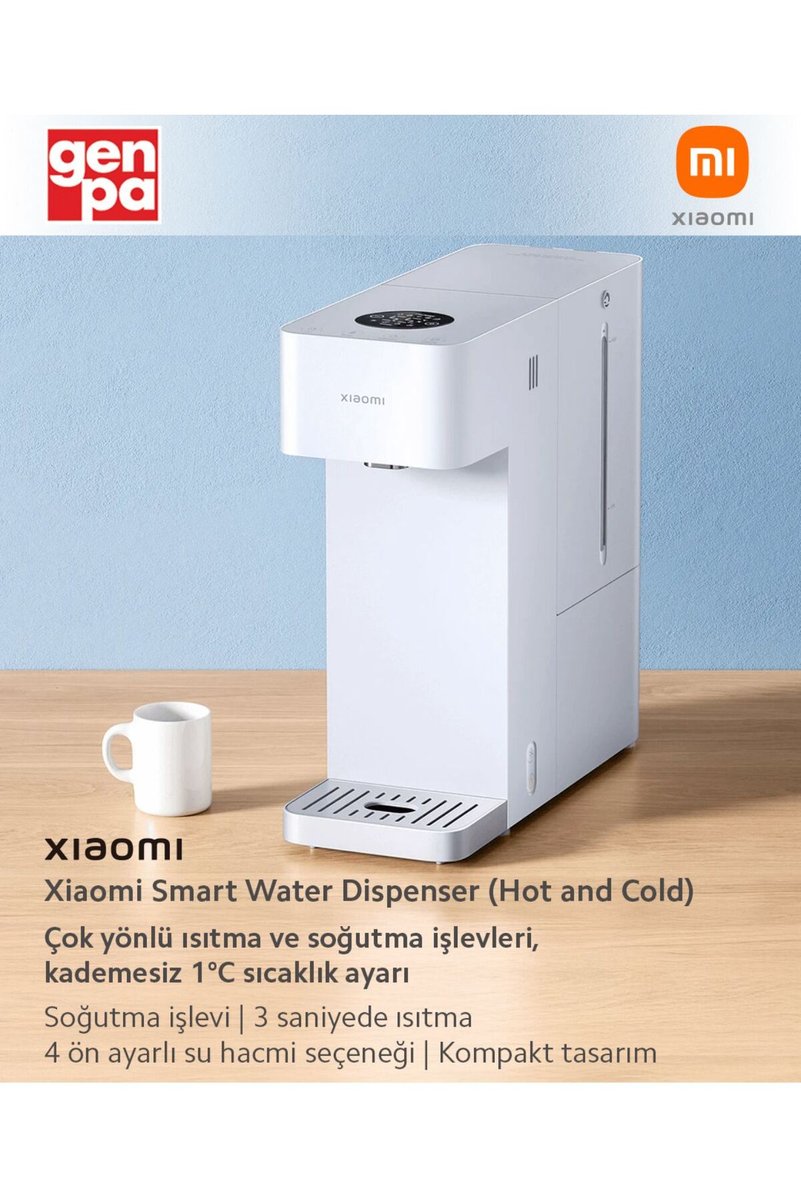 Xiaomi Akıllı Su Sebili (Sıcak ve Soğuk) Çok yönlü ısıtma ve soğutma fonksiyonları