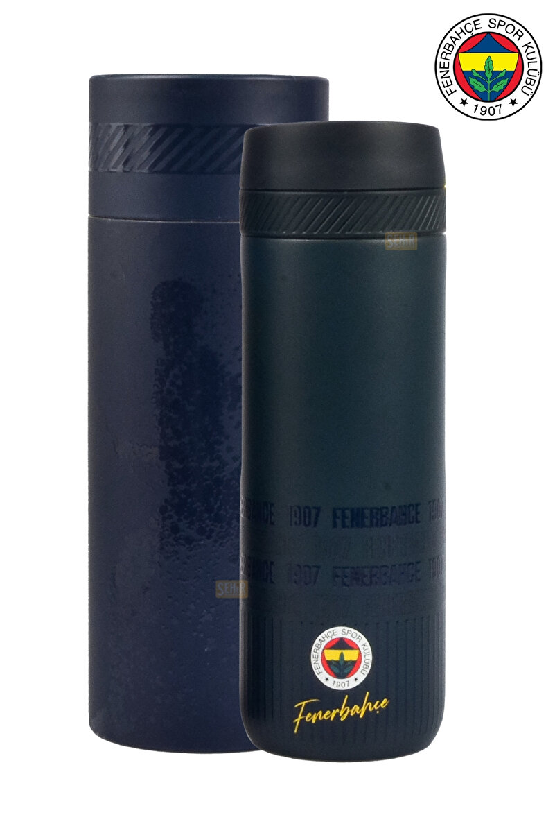 Fenerbahçe 550ml Resmi Lisanslı Rahat İçim Çift Katmanlı Paslanmaz Çelik Termos 6 Saat Sıcak Soğuk Premium Kutu