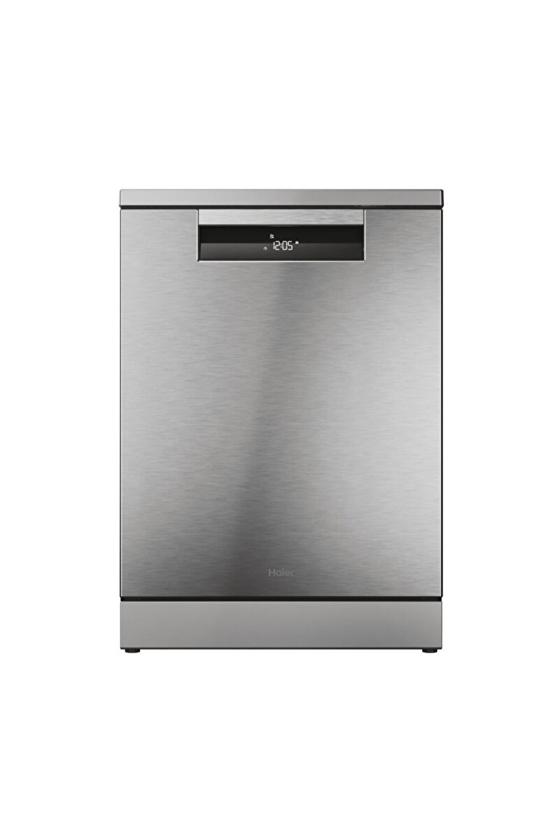Haier XF 5C7M0X-17 15 kişilik yıkama kapasitesi, C enerji sınıfı, 10 programlı, 2 sepetli, Inox