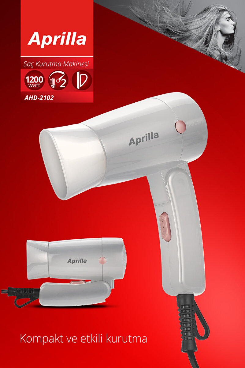 Aprilla AHD 2102 Katlanabilir Saç Kurutma Makinesi