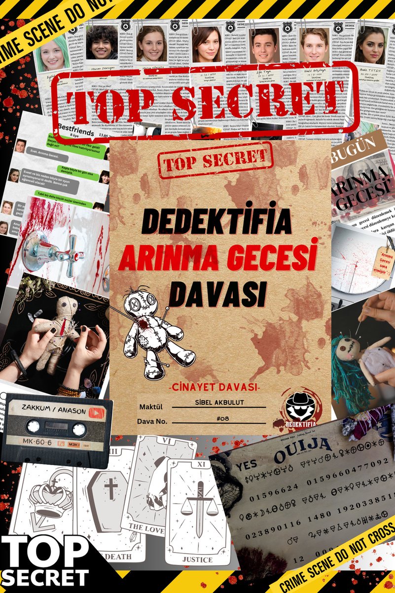 dedektifia Arınma Gecesi Davası, Cinayet Çözme ve Katili Bulma Oyunu, Suçluyu Bulma- Dedektif Oyunu