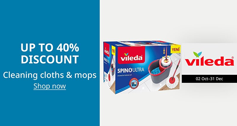 PIM_singlewidget_Vileda All Region_Up to 40% Discount_Supermarket & Health