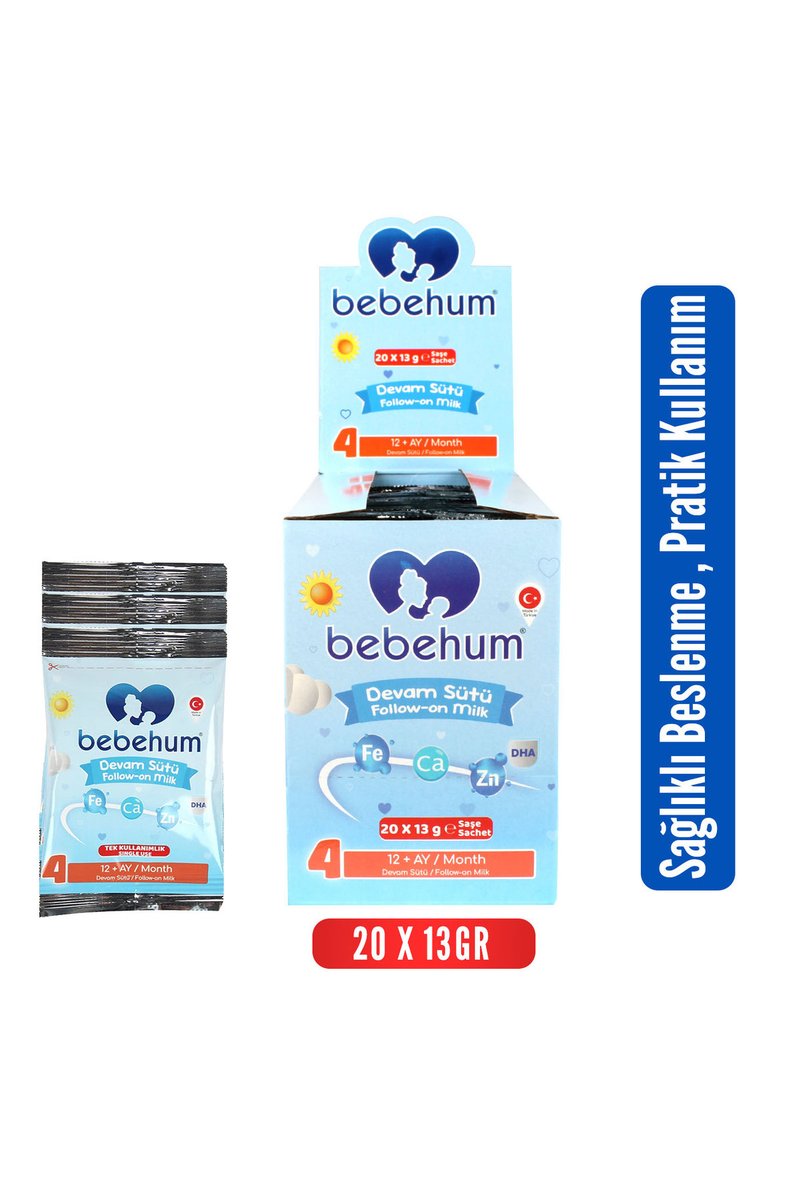 bebehum 4 Numara Tek Kullanımlık Bebek Devam Sütü 20 Adet