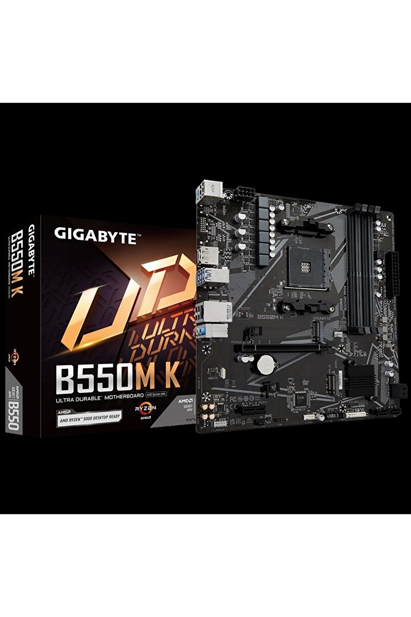Gigabyte B550m K Ddr4 4733mhz(oc) Hdmı M.2 Dp Matx Am4