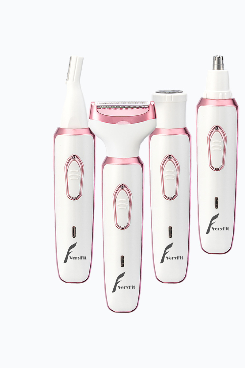 VERYFİT RF-3028 4 in 1 Arada Epilatör Cihazı - Şarjlı Kadın Tıraş Makinesi Kaş Burun Tüm Vücut Seti