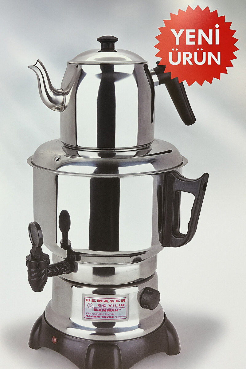 Kitchenware Seçil Home 50 Bardak Elektrikli Semaver 4,5 Lt Çelik KAPAK Ev-Inşaat- Ofis Uyumlu - Güzel Bir Çay Zamanı