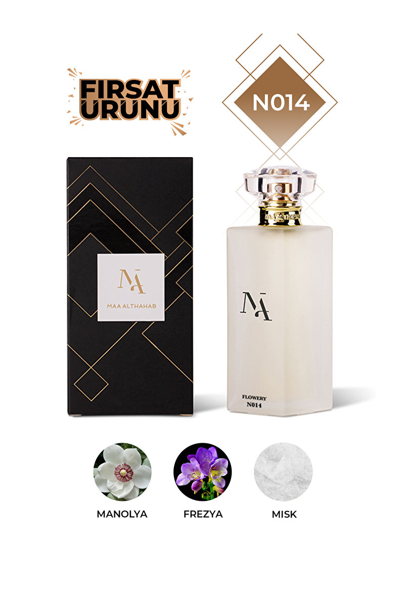 Maa Althahab N014 Çiçeksi Kadın Parfümü 50 ML