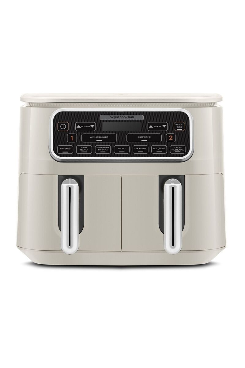 Karaca Air Cook Duo Ev Yemeği XXXL 4+4 Litre Airfryer Starlight 8 Kişilik