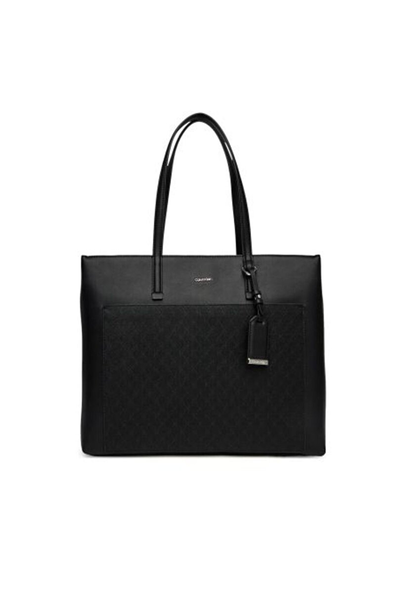 MUST AOP SİYAH KADIN MEDIUM SHOPPER ÇANTA