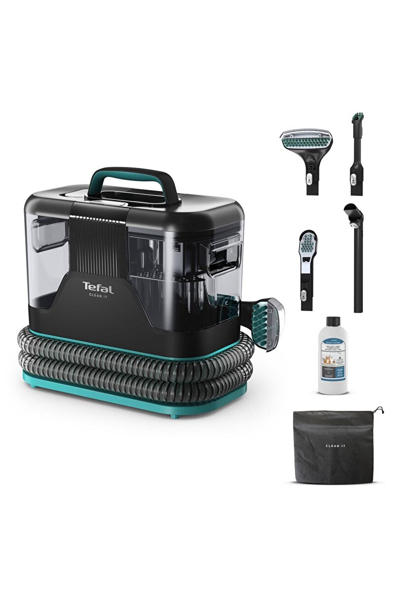 TEFAL Clean It Portatif 750 Watt 2,3 Litre Kapasiteli Halı Yıkama & Koltuk Temizleyici