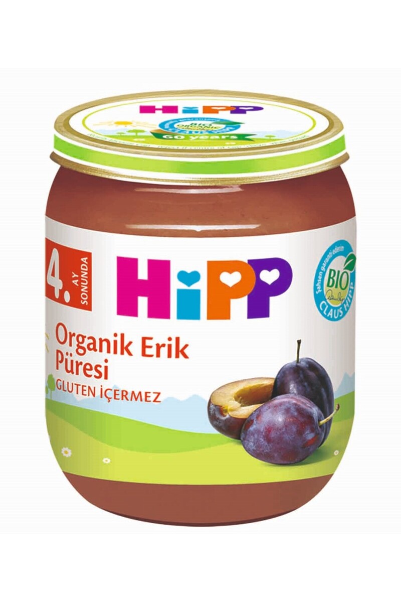 Hipp Organik Erikli Kavanoz Maması 125 gr 4 Ay