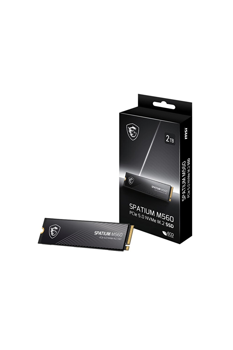MSI MSI Spatium M560 2 TB 10300/8700MB/s PCIe Gen5.0 NVMe M.2 SSD Disk