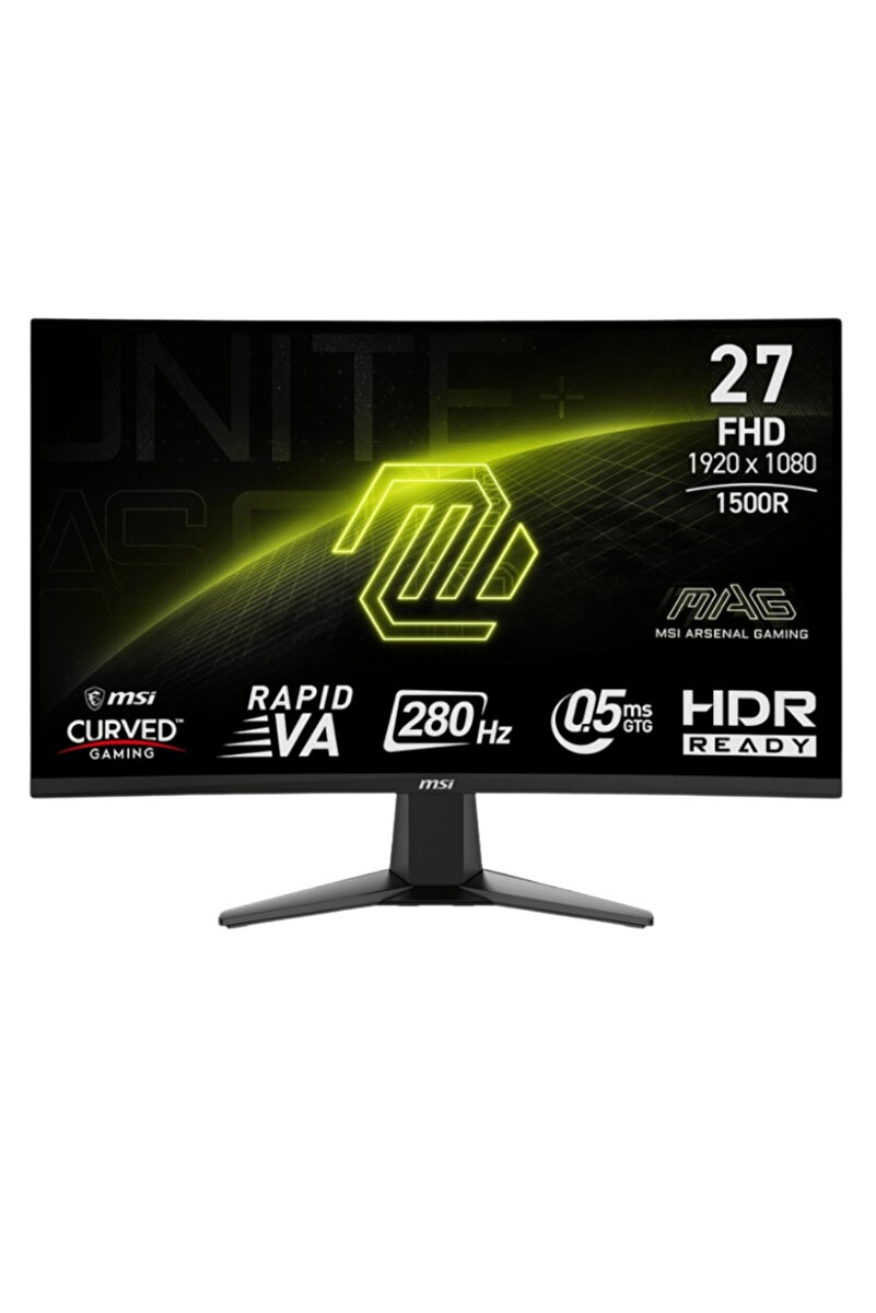 MSI MAG 276CXF 27″ 280Hz 0.5ms AdaptiveSync FHD VA Curved (Oyuncu) Monitör