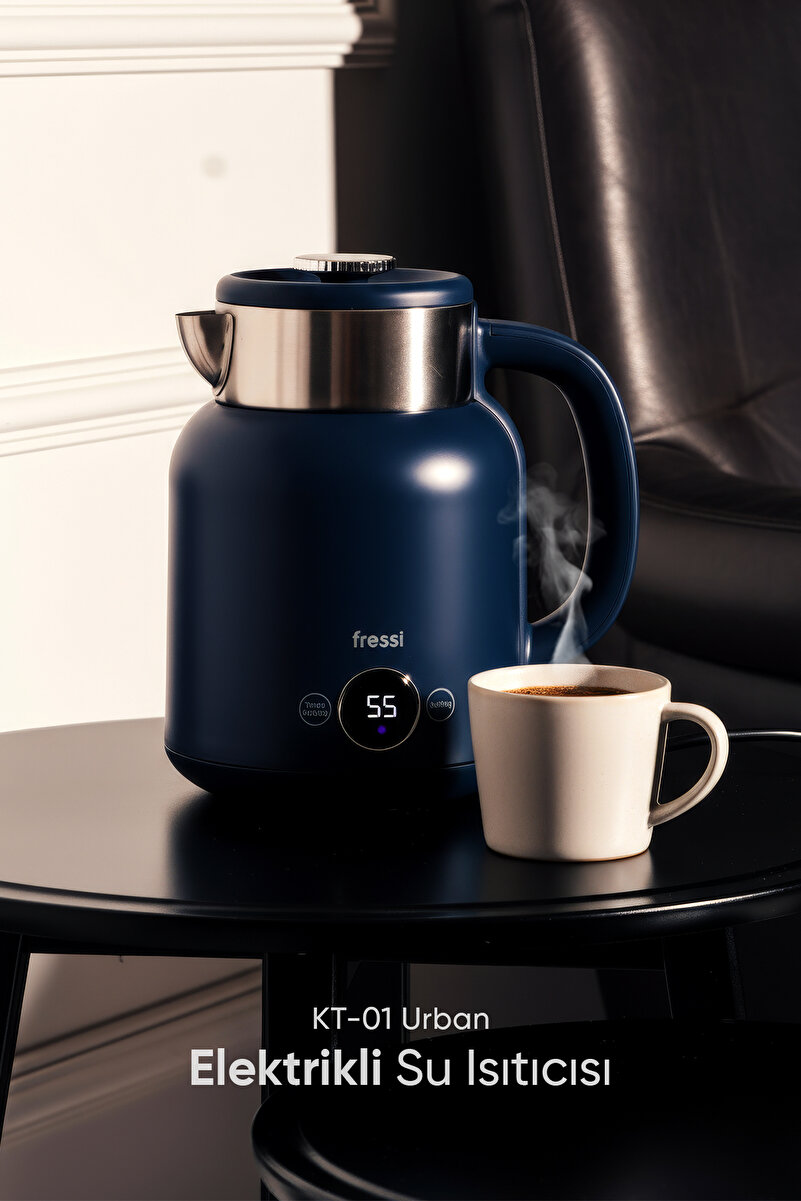 Fressi Elektrikli Su Isıtıcı Kettle 1.5 L Çelik Hazne KT-01 Urban