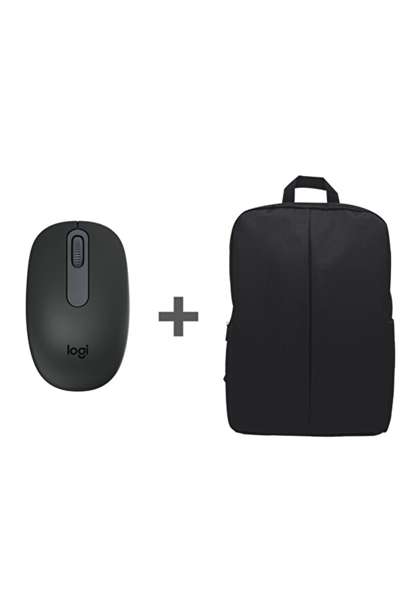 logitech M196 Graphit Mouse ve Nero Notebook Sırt Çantası