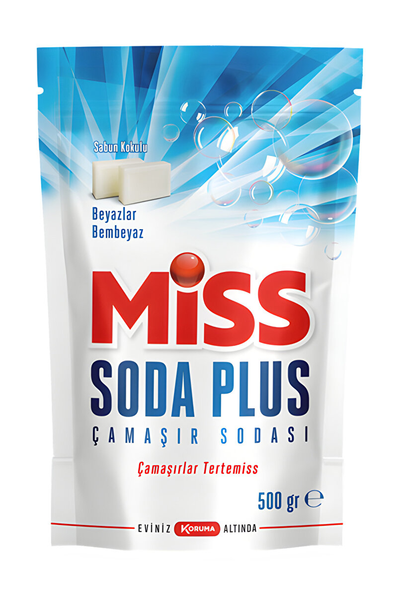 Miss Soda Plus Çamaşır Sodası Beyaz Sabun Kokulu 500 gr