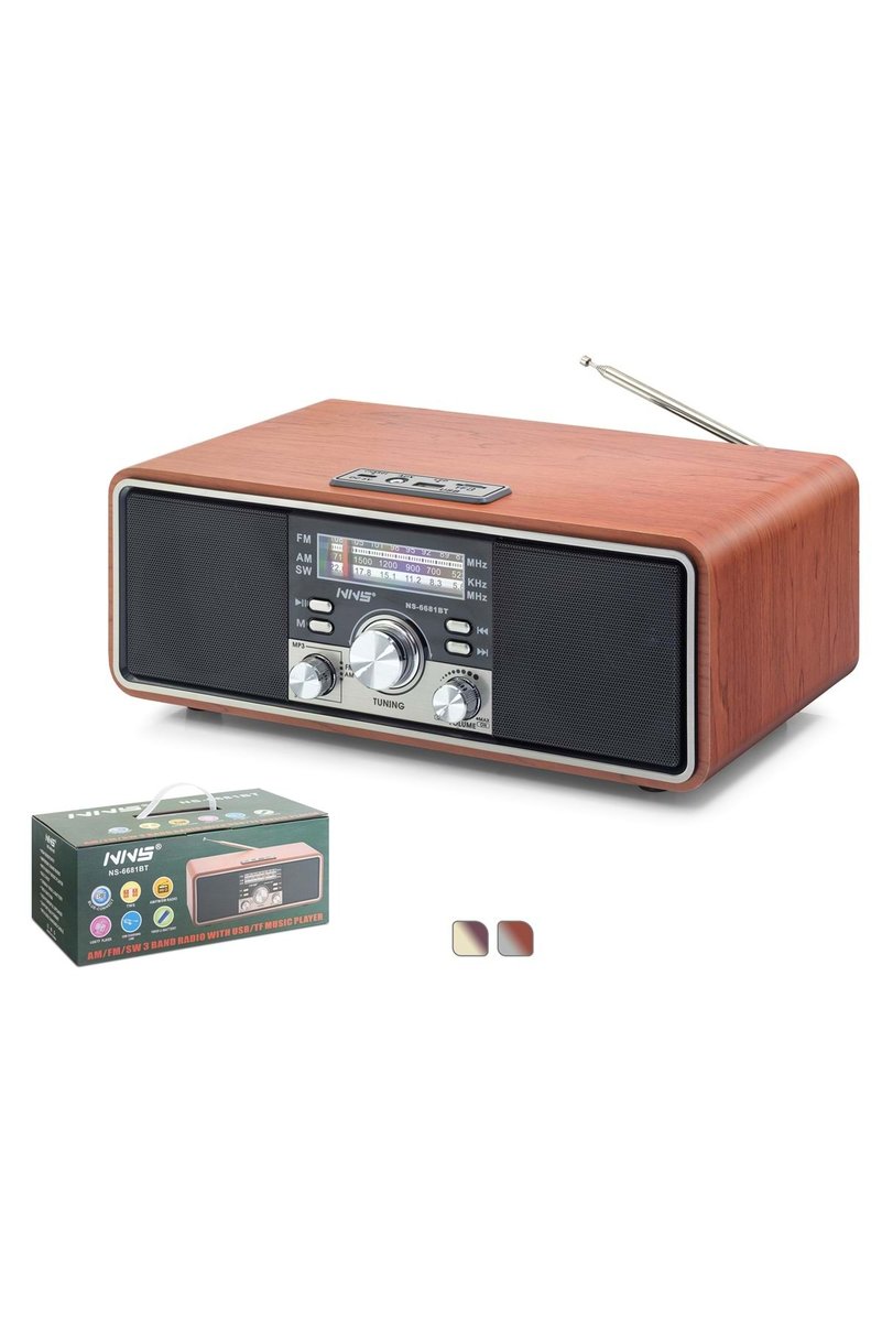 NNS NS6681BT Bluetooth Nostalji Speaker 300*158*119mm