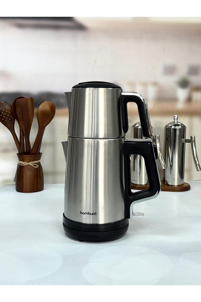 Bambum FORCE ÇELİK DEMLİKLİ ÇAY MAKİNESİ INOX