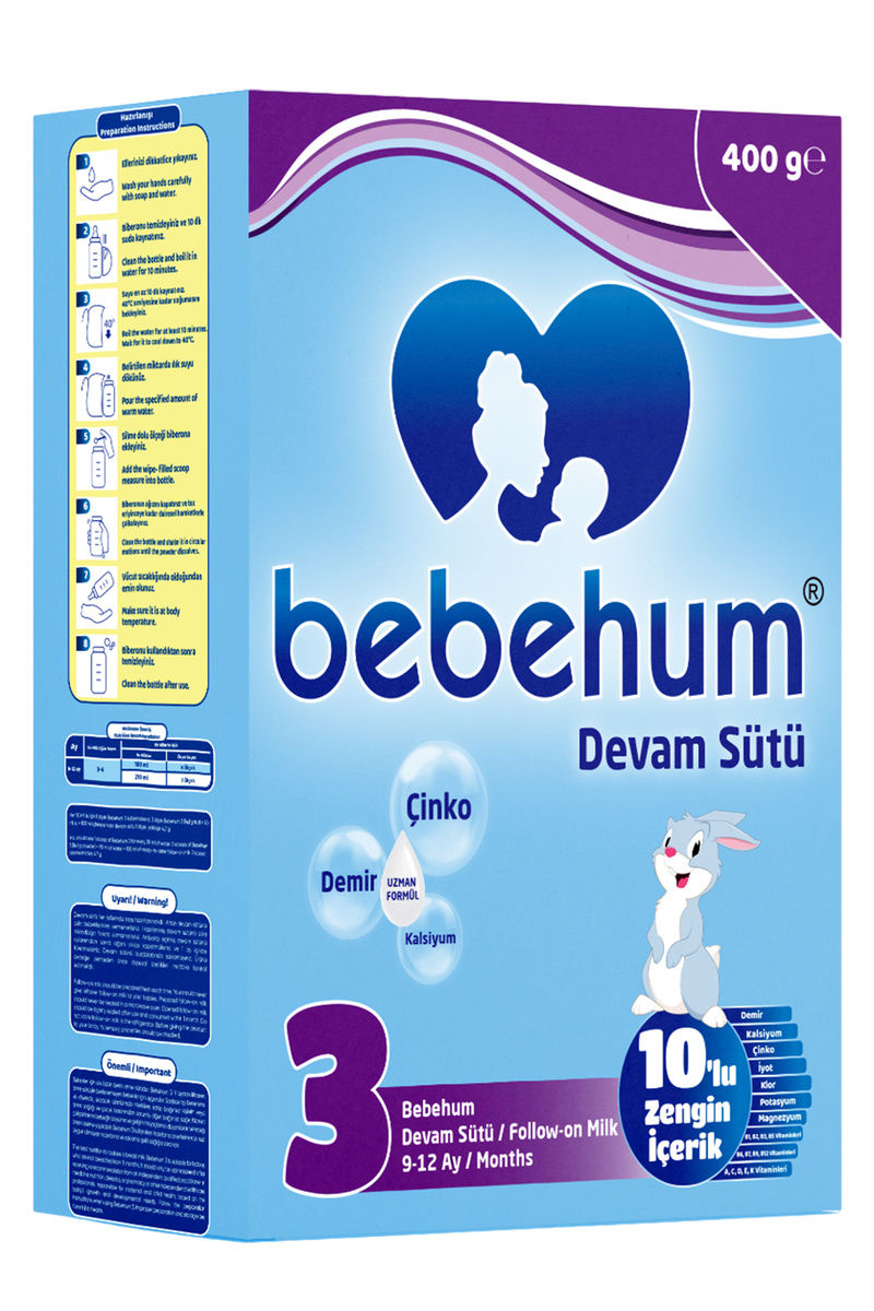 bebegen Bebehum 3 Numara Devam Sütü 9-12 Ay 400 gr