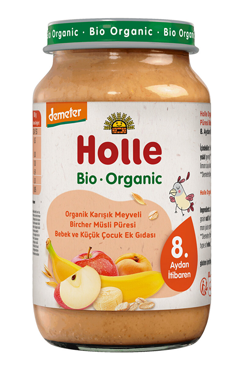 HOLLE BABY FOOD HOLLE ORGANİK KARIŞIK MEYVELİ BİRCHER MÜSLİ PÜRESİ