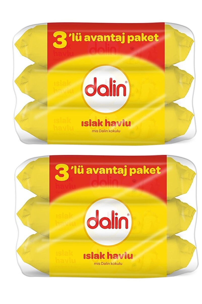 Dalin Islak Mendil 56 3'lü Paket x 2 Adet (336 adet)