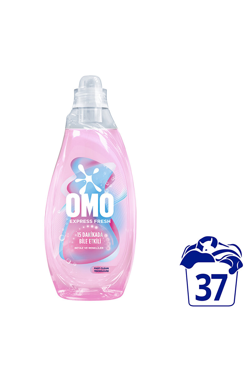 Omo Express Fresh Sensitive Beyaz ve Renkliler Sıvı Çamaşır Deterjanı 1480ml x1