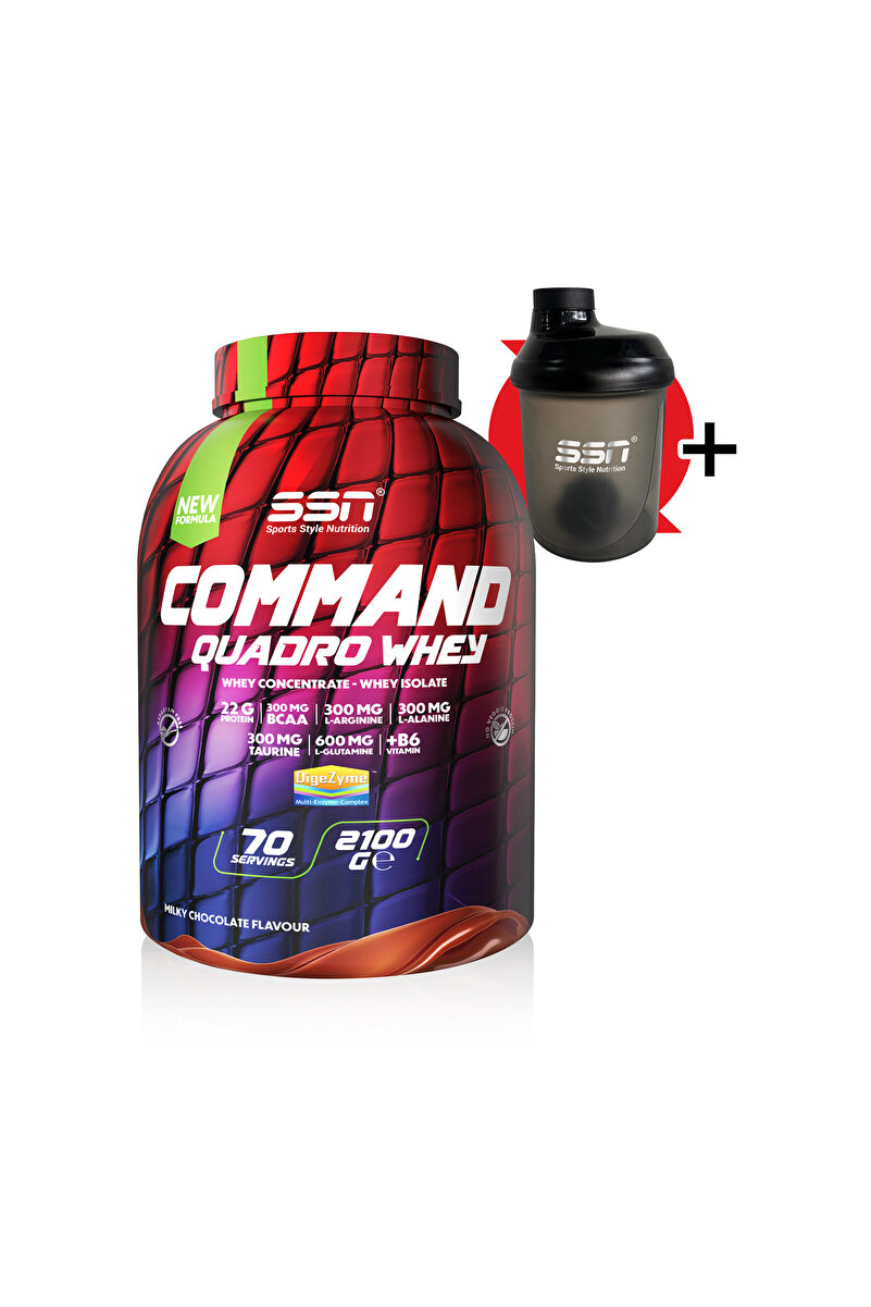 SSN Sports Style Nutrition Command Quadro Whey 2100 gr ( Çikolata ) Protein Tozu