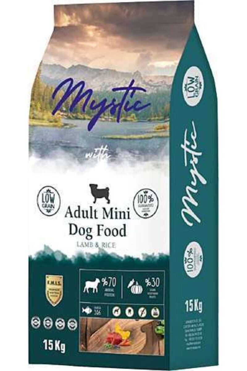Mystic Az Tahıllı Kuzu Etli Küçük Irk Yetişkin Köpek Maması 15 Kg