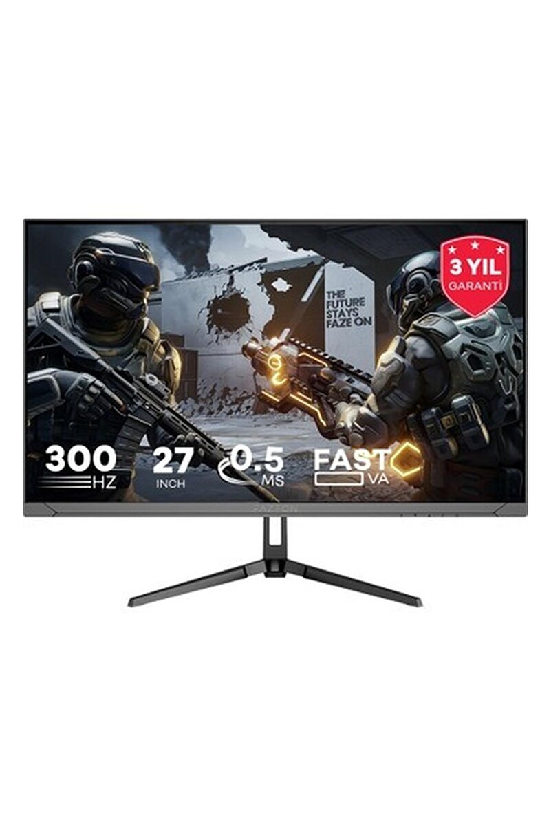 FAZEON X27F300 27" 300Hz 0.5ms Fast Va Fhd Hdmı*2+Dp*2 Rgb Gamıng Monıtor