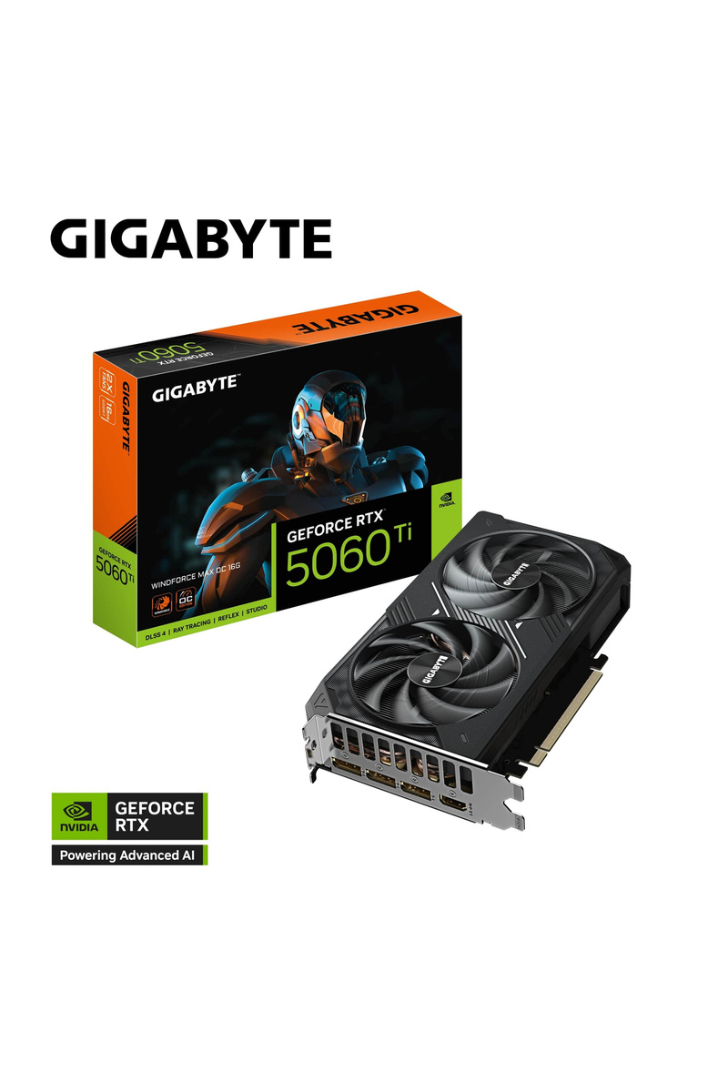 Gigabyte GeForce RTX5060TI WINDFORCE MAX OC GV-N506TWF2MAX OC-16GD GDDR7 16GB 128Bit Gaming (Oyuncu)