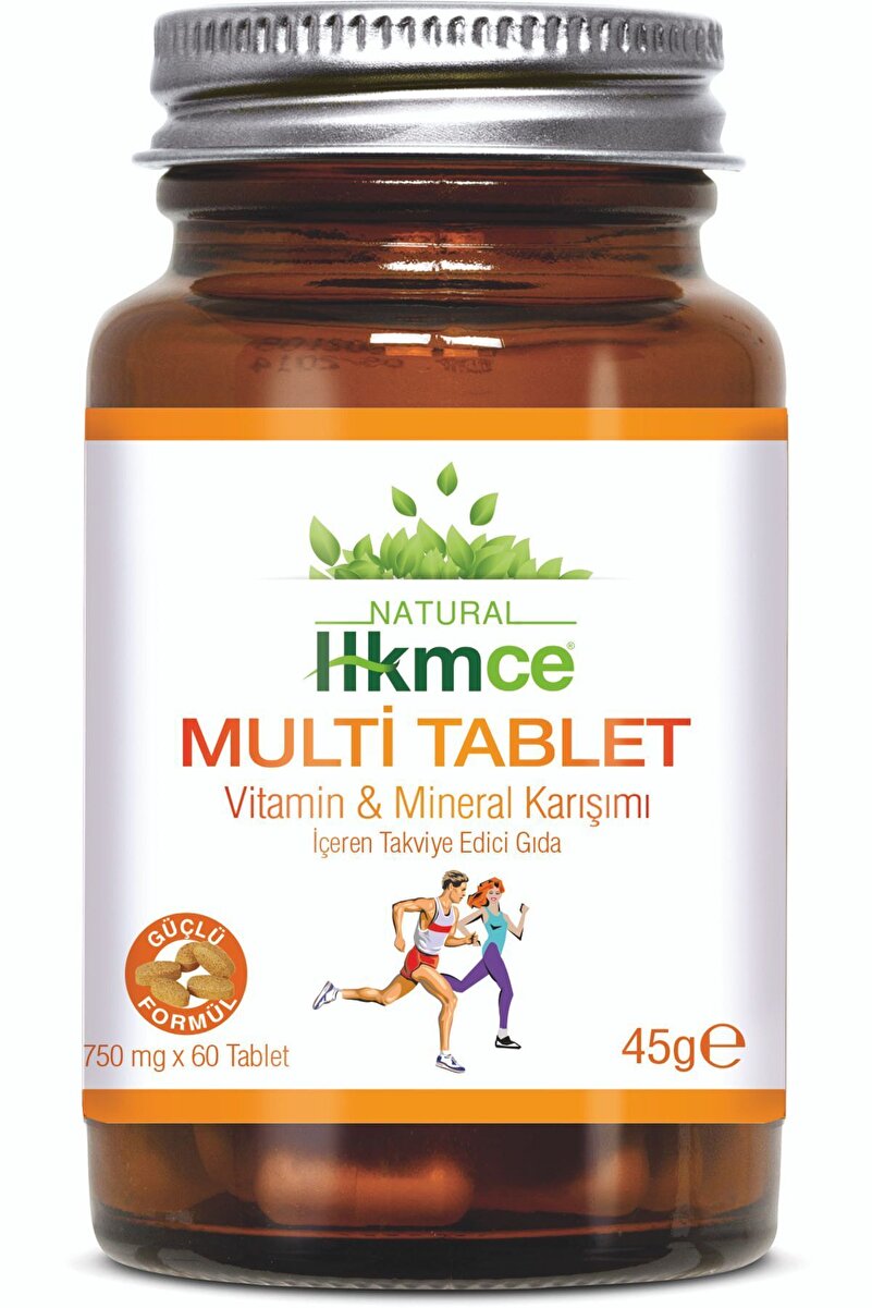 NaturalHekimce Multi Tablet - Vitamin, Mineral Multivitamin 60 Tablet - Güçlü Formül