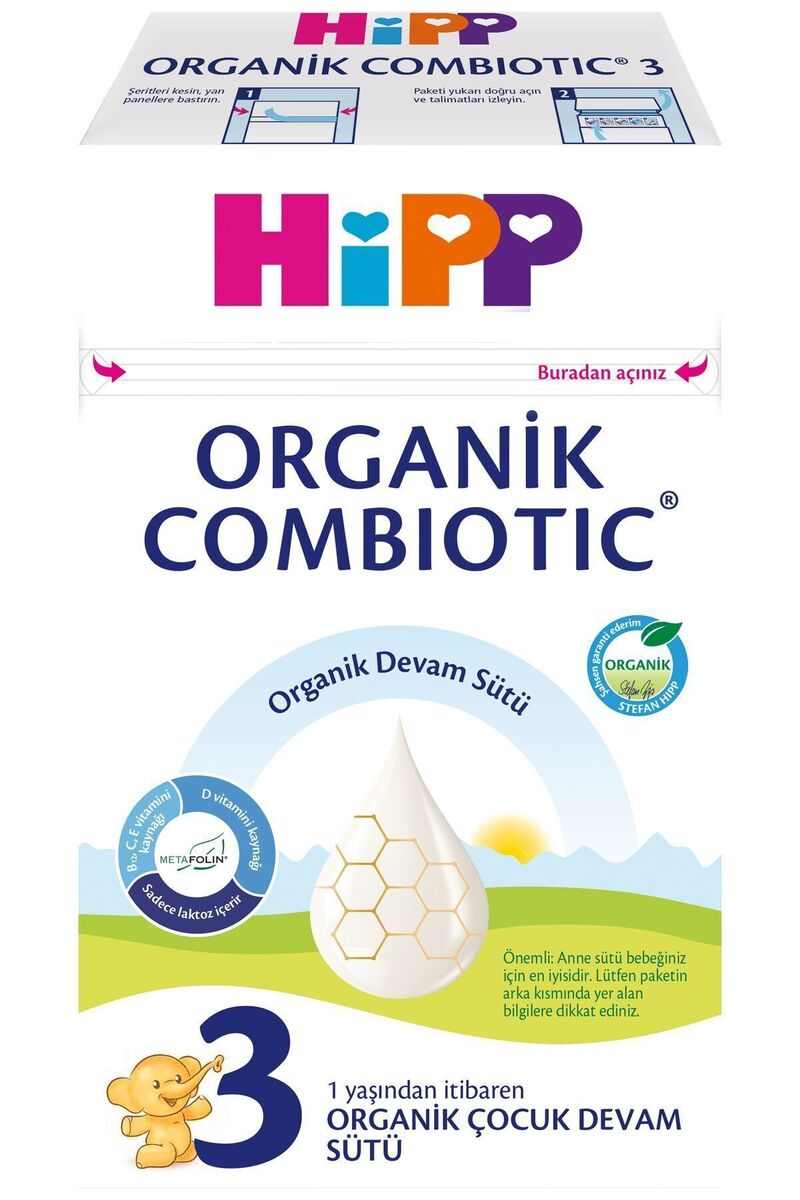 Hipp Organic Combiotic Organik Devam Sütü 600 g No : 3