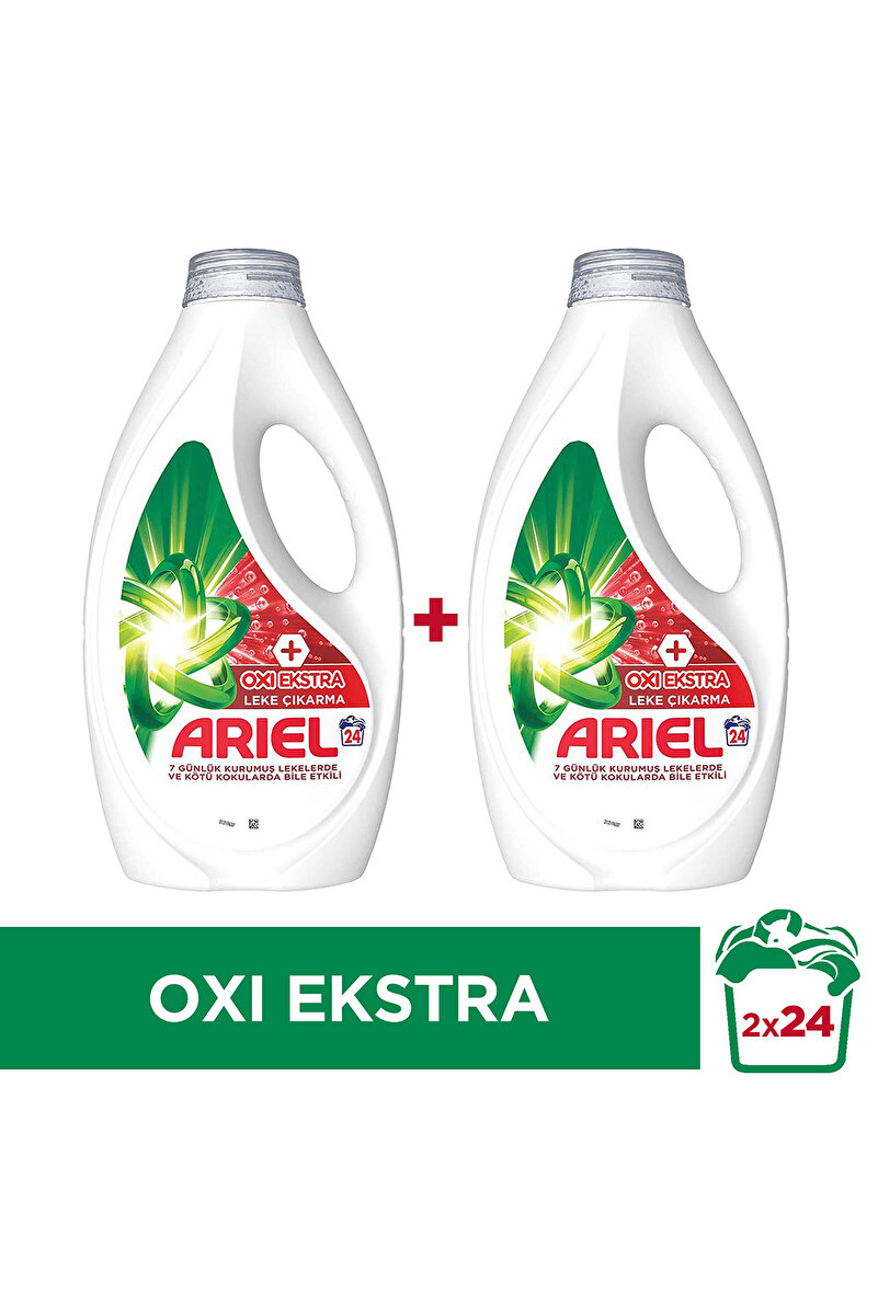 Ariel Oxi Extra Leke Çıkarma Sıvı Çamaşır Deterjanı 24 x2