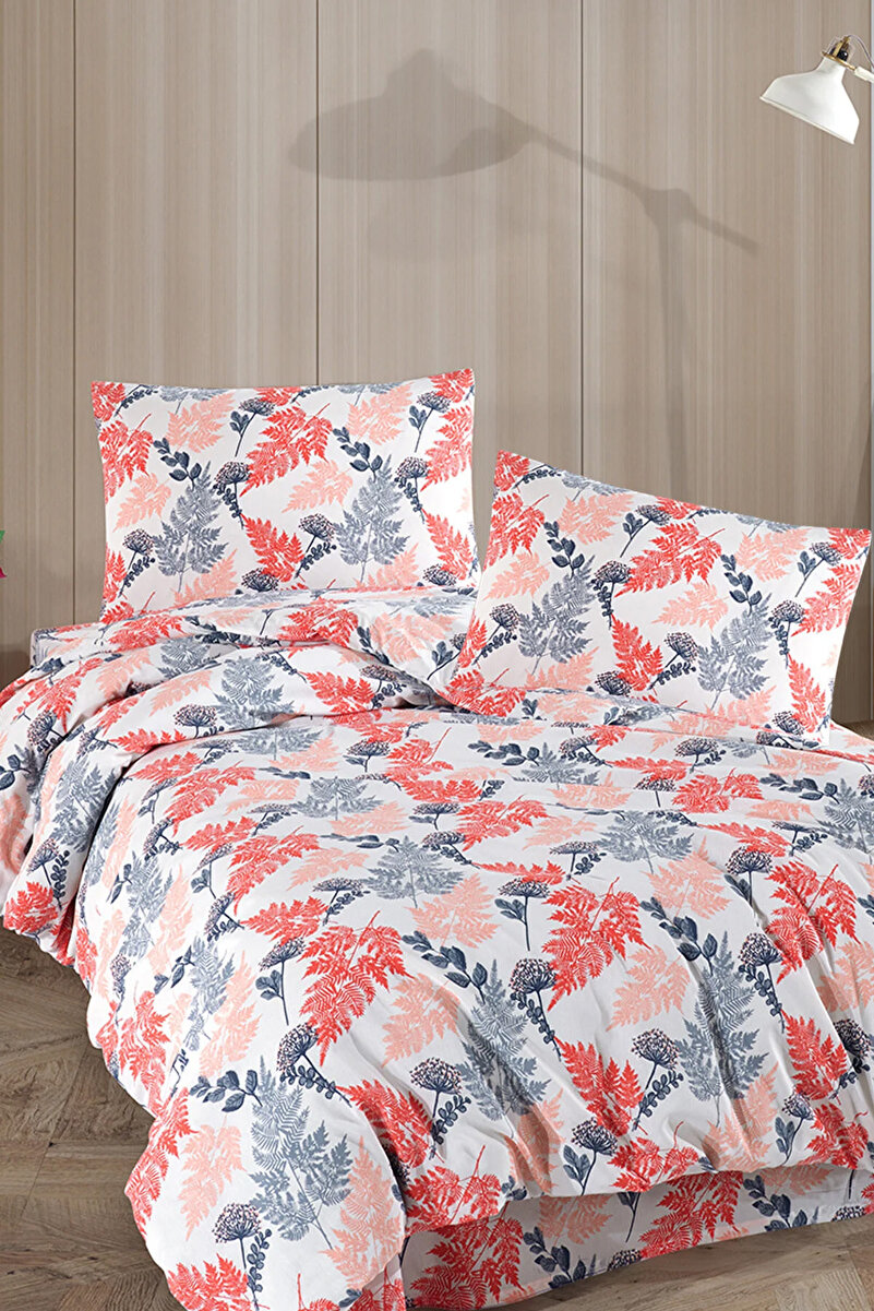 Bellahomeart Çift Kişilik Yaprak Desen Nevresim Seti